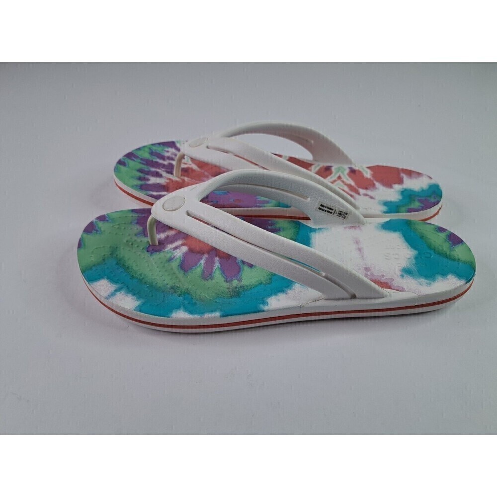 Crocs Crocband Tie Dye Flip Flop Sandal Women's Size 11 NWOT - Picture 3 of 5